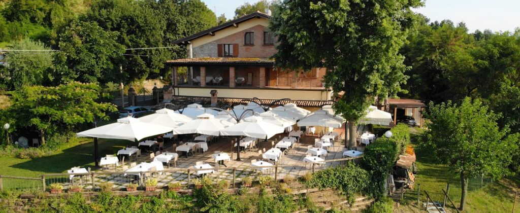 La terrazza del ristorante La Cicala